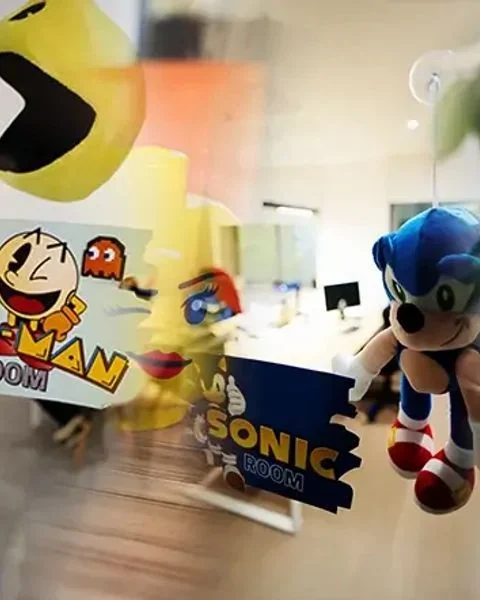 Leiria · salas Pac-Man y Sonic